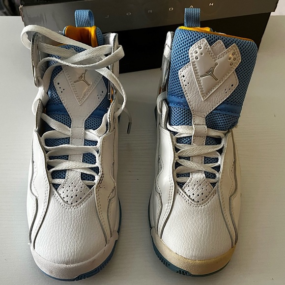 Jordan True Flight (GS) Sneakers white blue 6Y - Picture 3 of 11
